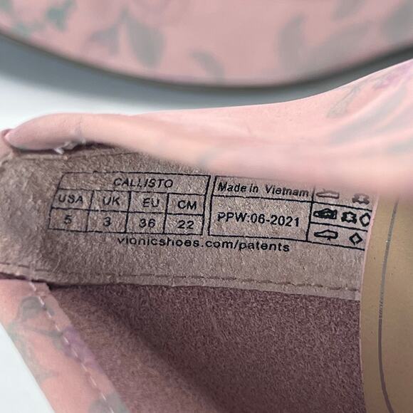 Vionic Callisto Ballet Shoes H7709L1400 Peach Botanic Women's 5M NWB - Picture 9 of 10